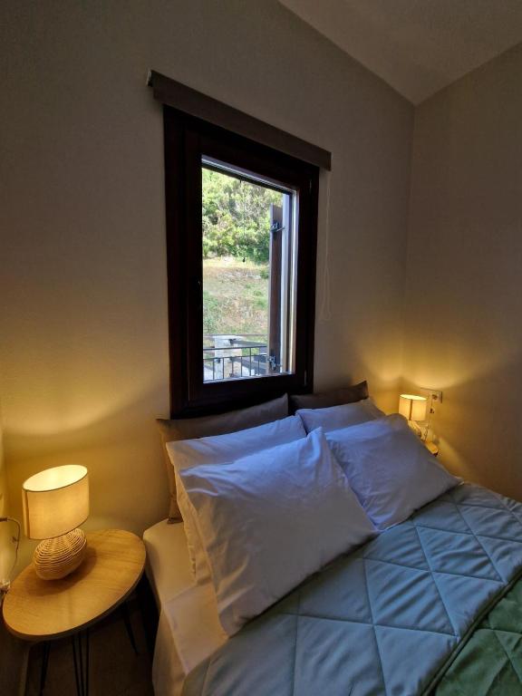 Cozy bedroom with window view