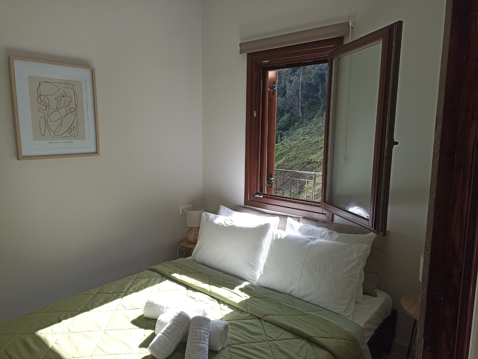 Bright bedroom with natural light